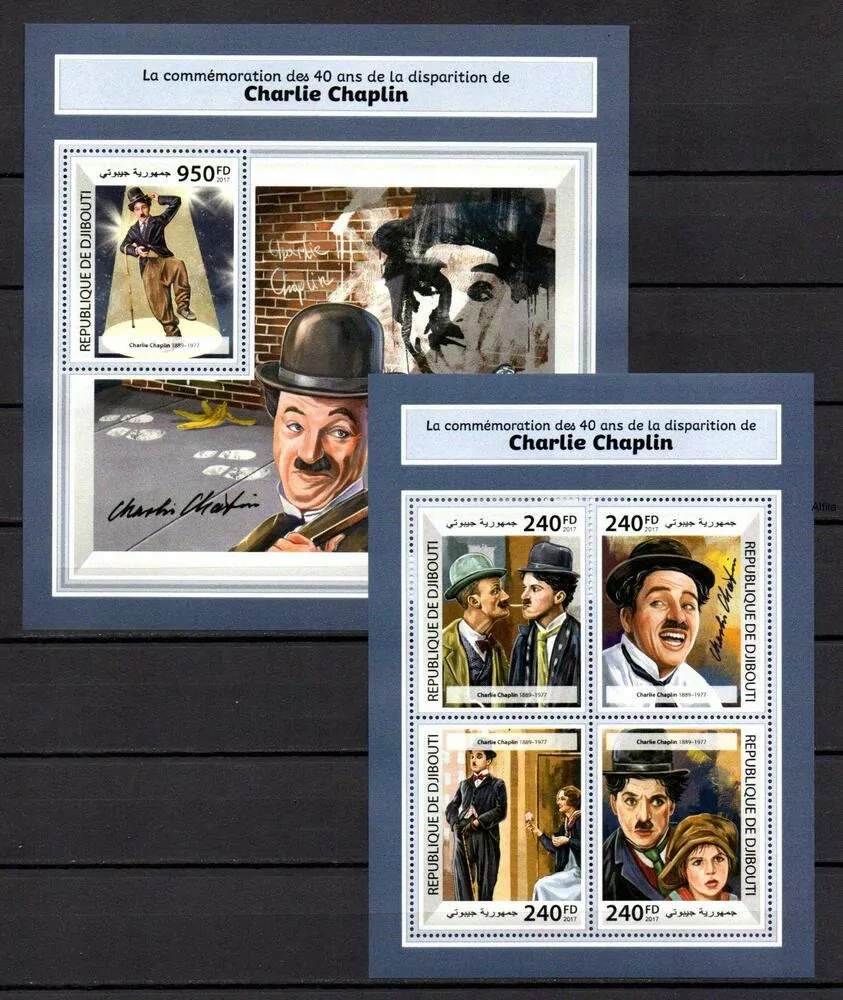 Djibouti známky, Charlie Chaplin