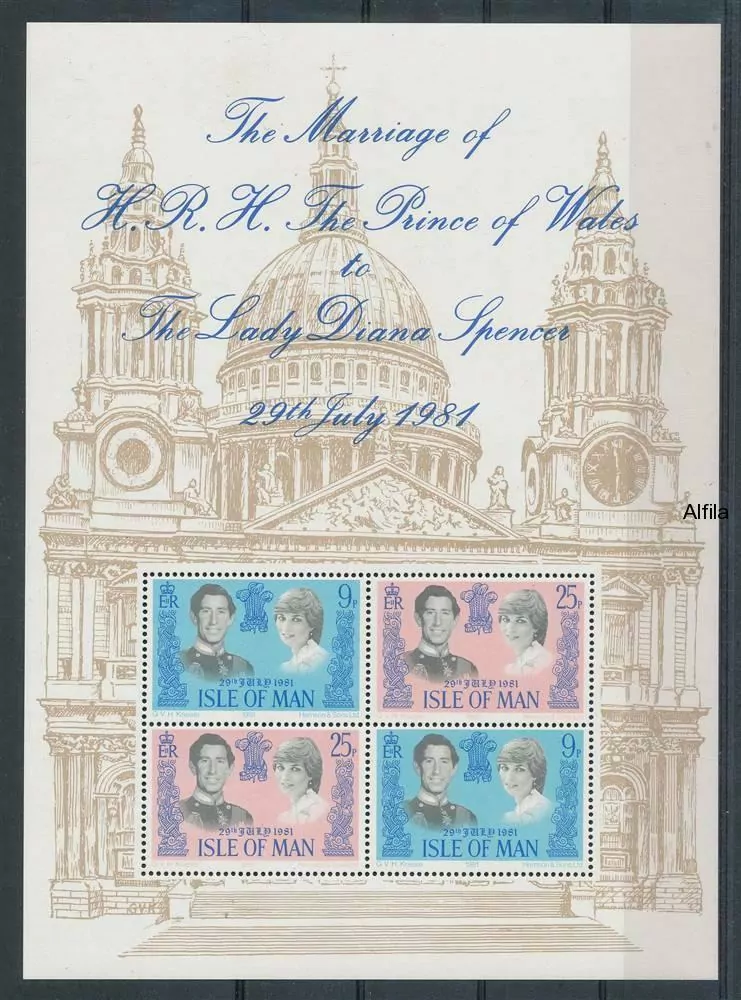 Isle of Man známky, Princezna Diana