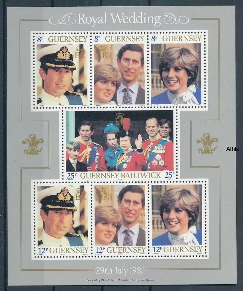 Guernsey známky, Princezna Diana
