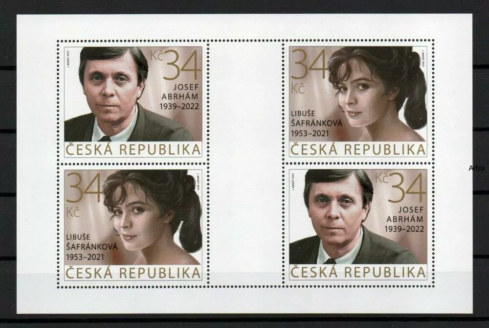 Česká rep. známky, Abrhám + Šafránková