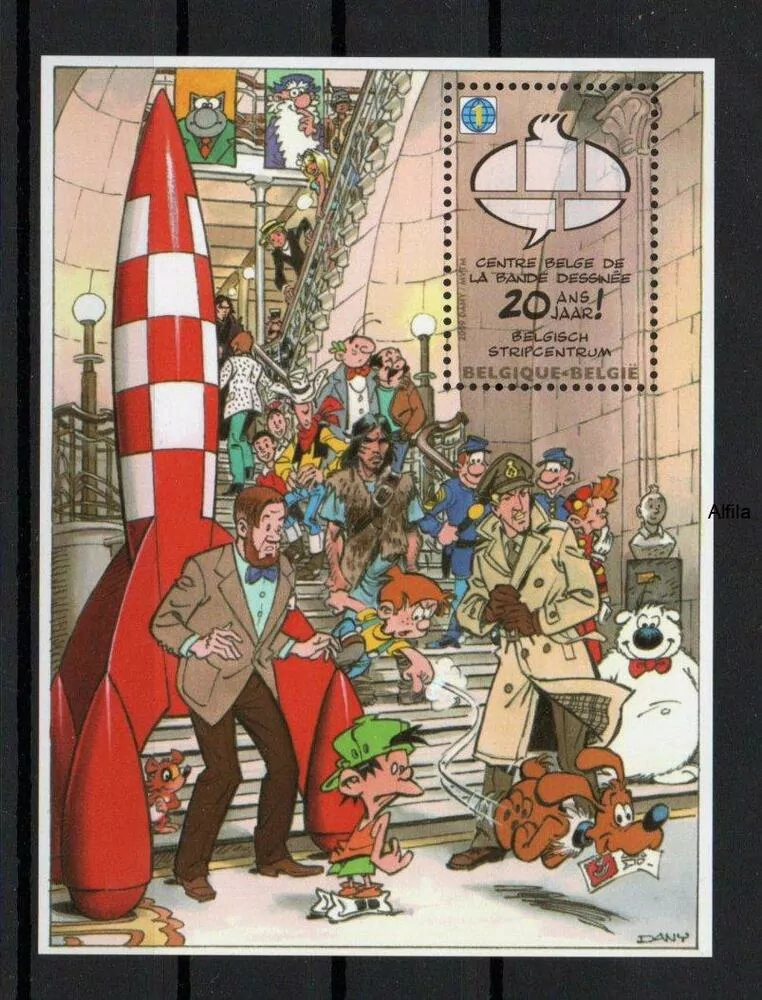 Belgie známky, Tintin