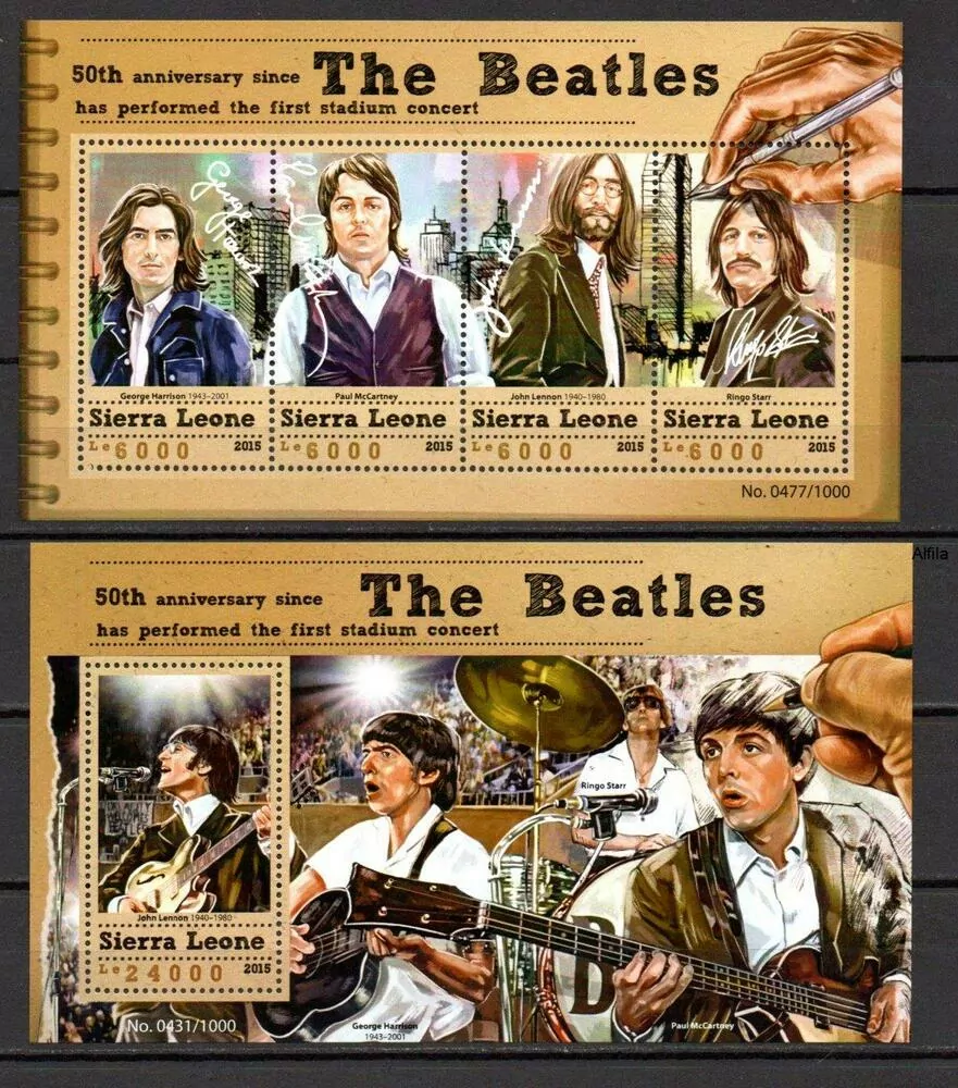 Sierra Leone známky, Beatles