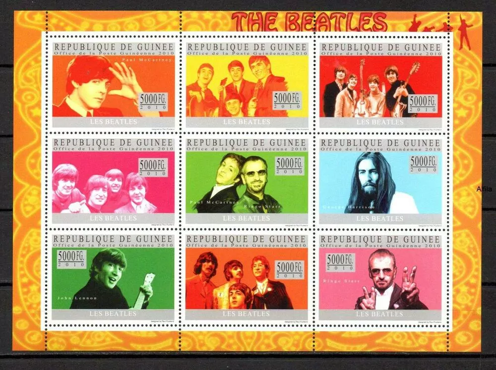 Guinee známky, Beatles
