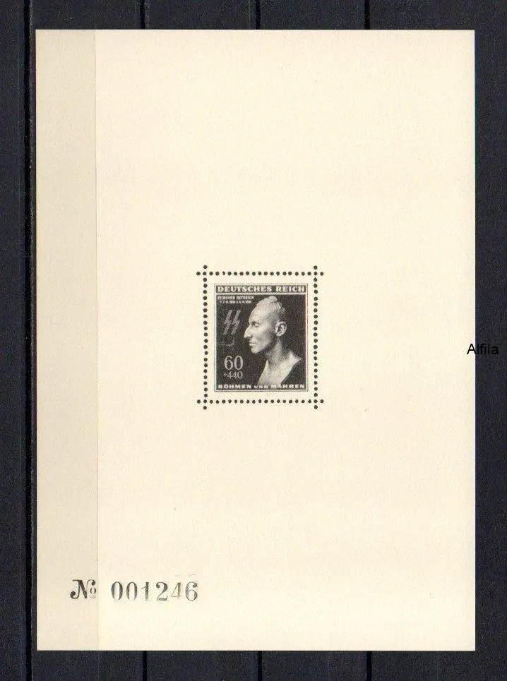 Aršík Heydrich, 1943, Faksimile