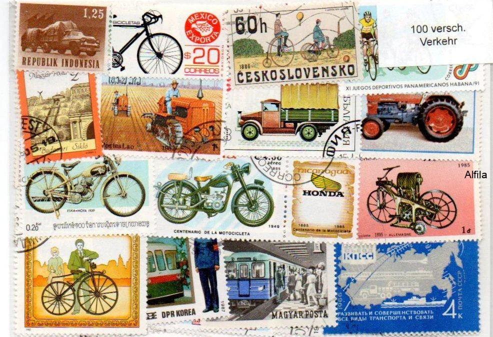 Balíček známek , Doprava - 100 ks
