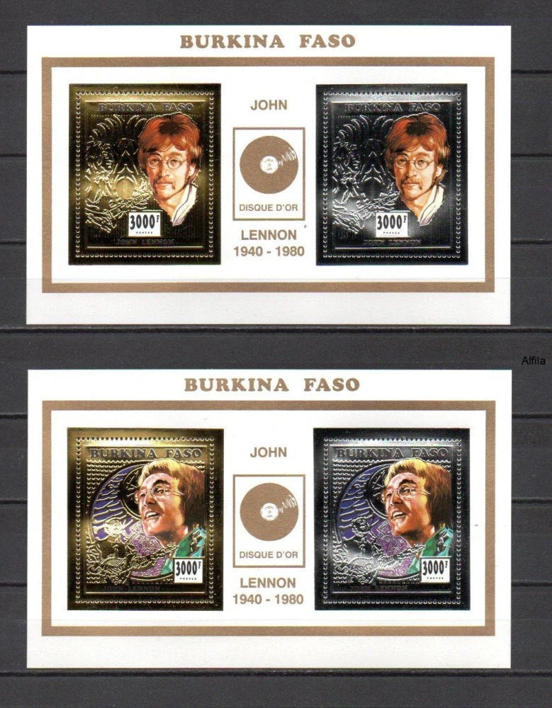 Burkina Faso známky, John Lennon