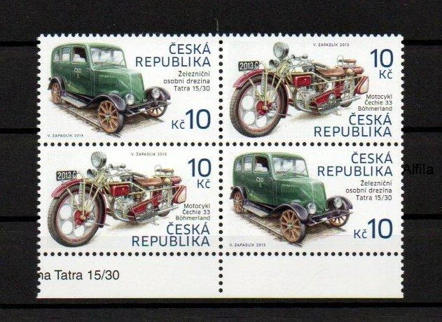 Česká rep. známky, Žel. os. drezína Tatra