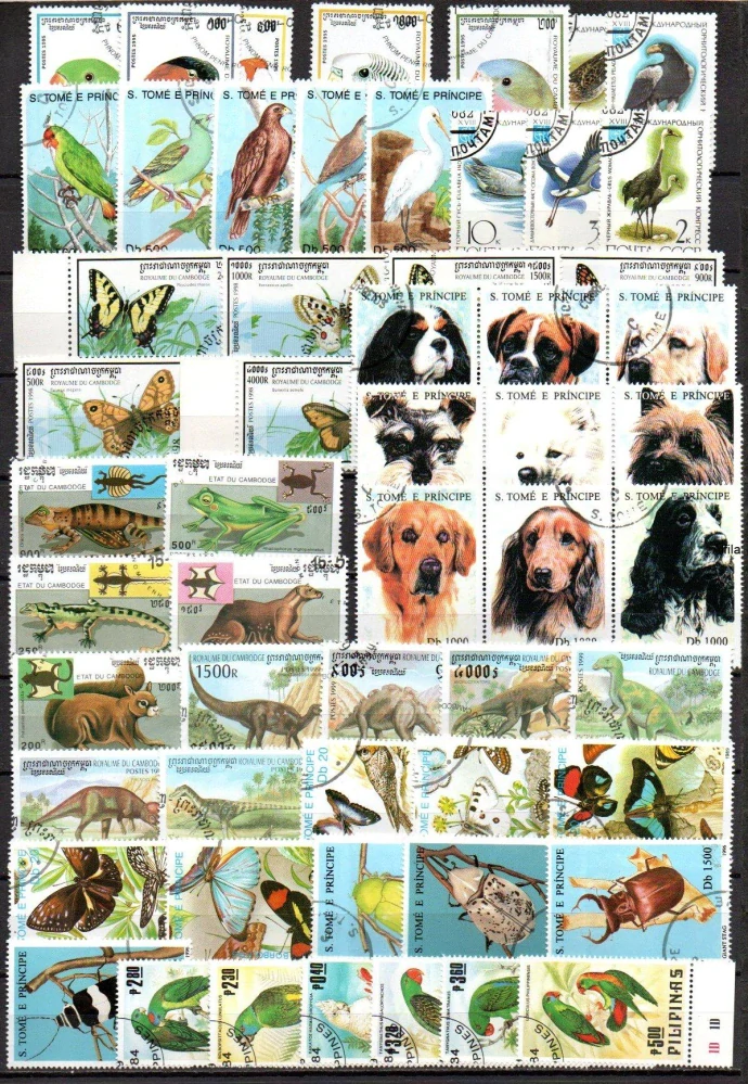 Sestava známek , Fauna - 10 x série