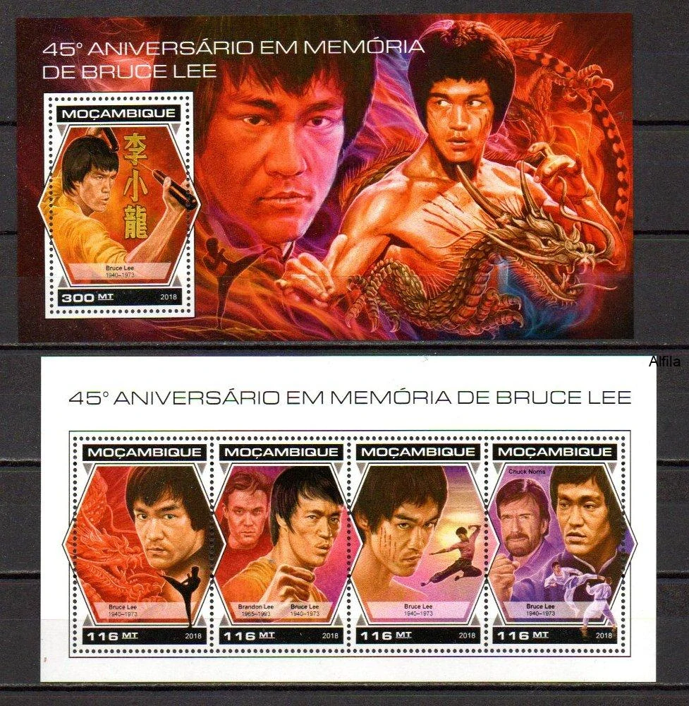 Mosambik známky, Bruce Lee