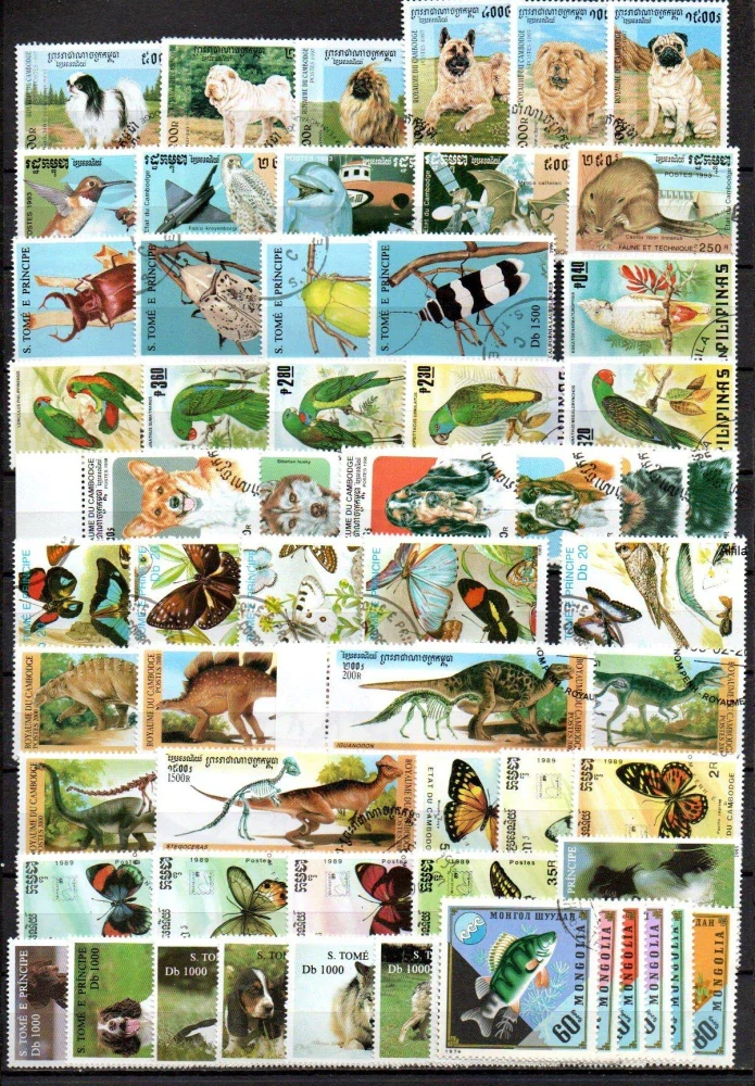 Sestava známek , Fauna - 10 x série