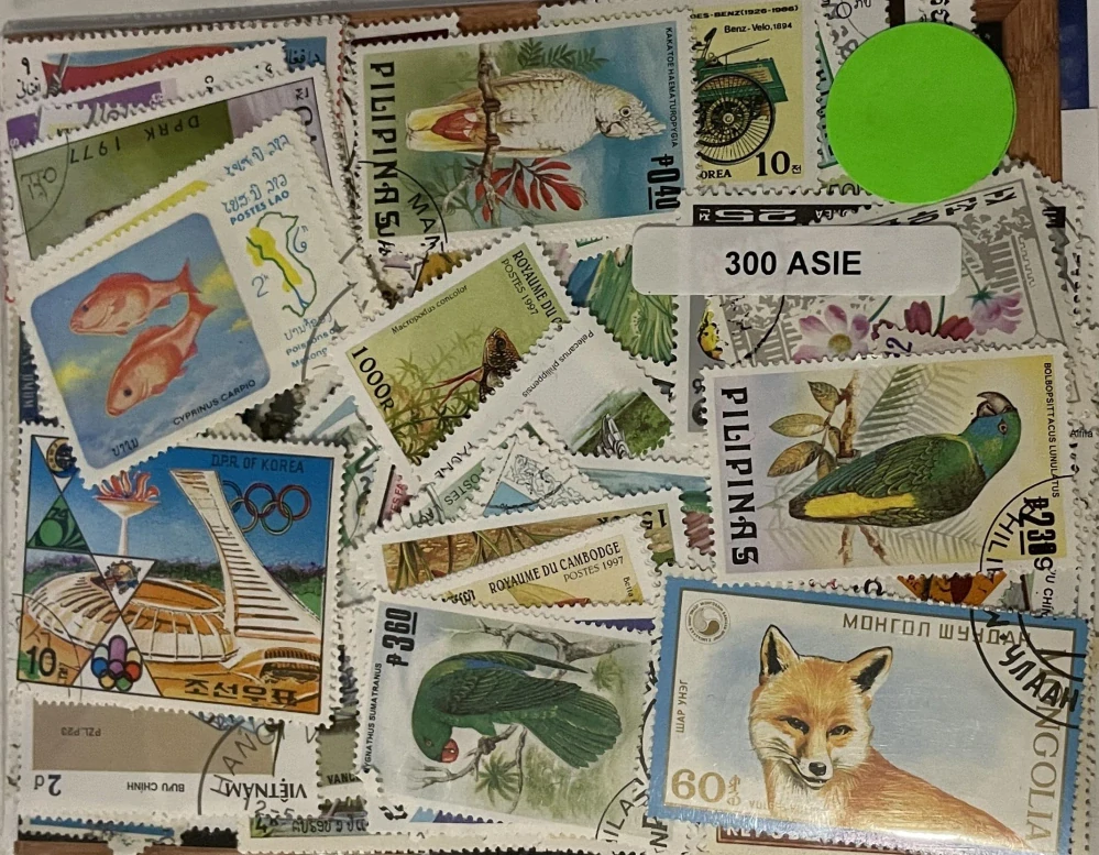Balíček známek , Asie - 300 ks