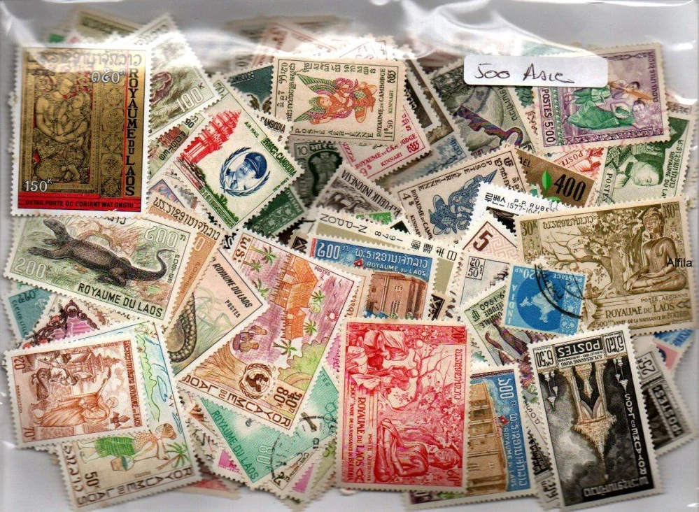 Balíček známek , Asie - 500 ks