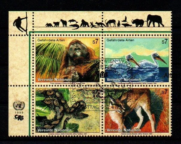 United Nations Fauna známky