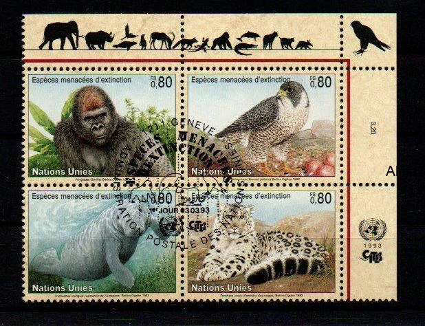 United Nations Fauna známky