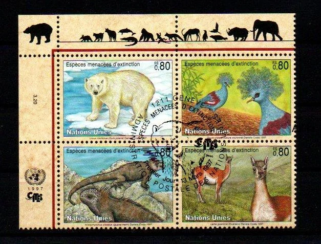 United Nations Fauna známky