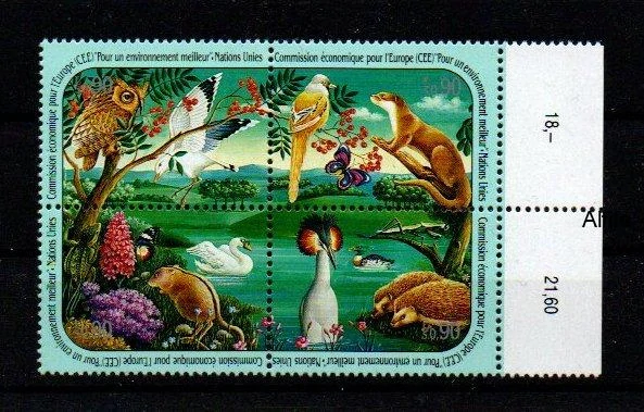 United Nations Fauna známky