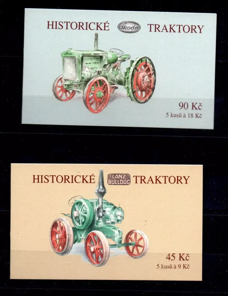 Česká rep. známky, sešitky Historické traktory, 2005