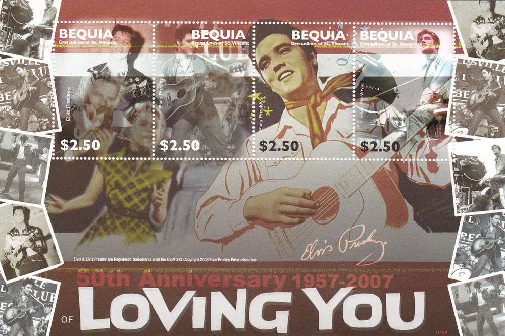 Bequia známky, Elvis Presley
