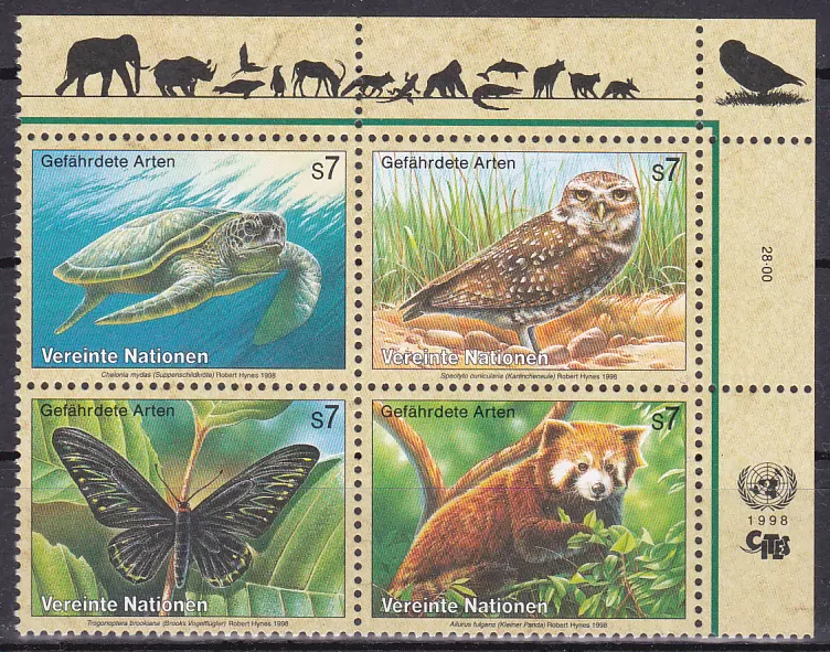 United Nations Fauna známky