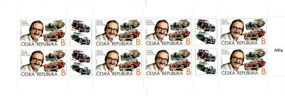 Známkový sešítek, Václav Zapadlík 1943-2018
