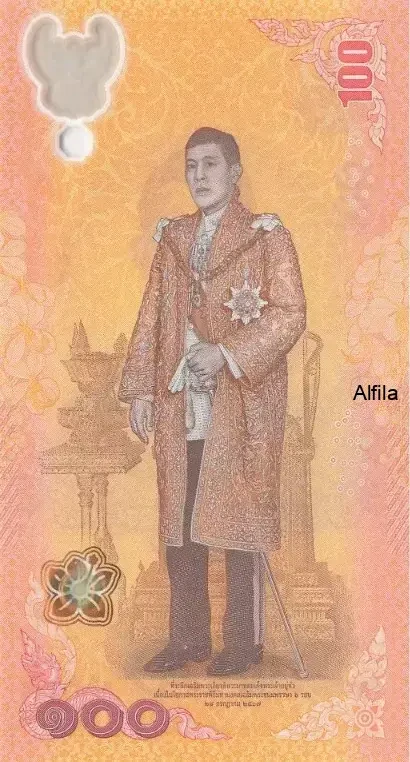 Thajsko 100 Baht 2024 UNC pamětní polymer