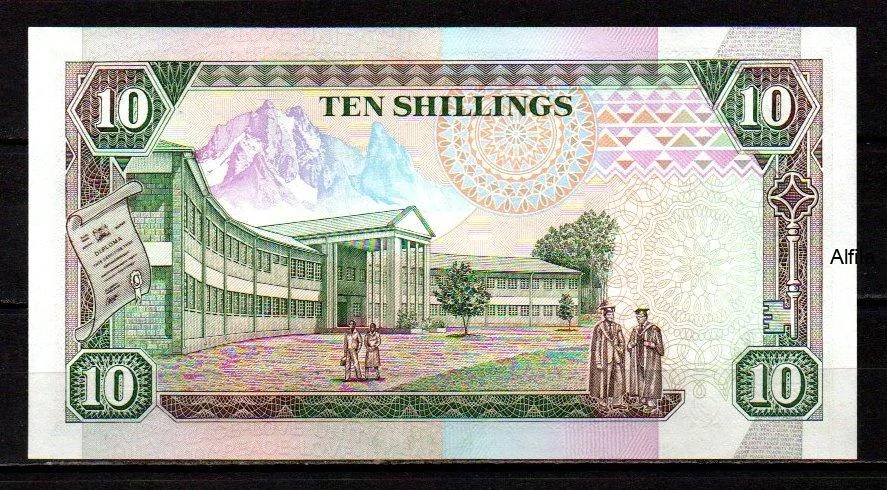 Keňa 10 Shillings 1992 UNC P.24d