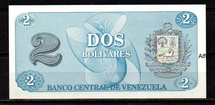 Venezuela 2 Bolivares 1989 UNC P.69