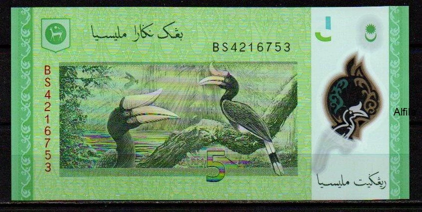 Malajsie 5 Ringgit 2001 UNC P.52