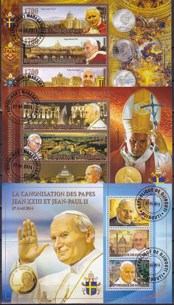 Balíček aršíků Papež - 13 ks