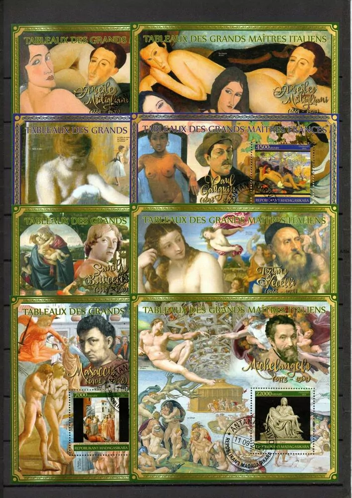 Sestava 40 ks raž Aršíků Umění, obrazy