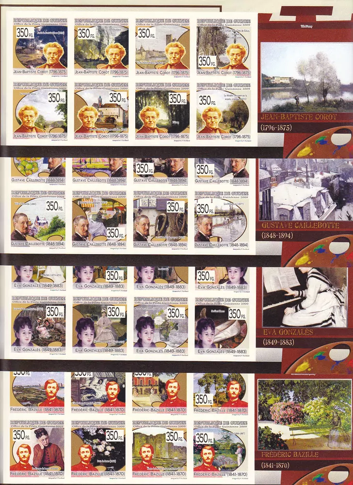 Známky Rep.de Guinee, Sestava 40 aršíků **