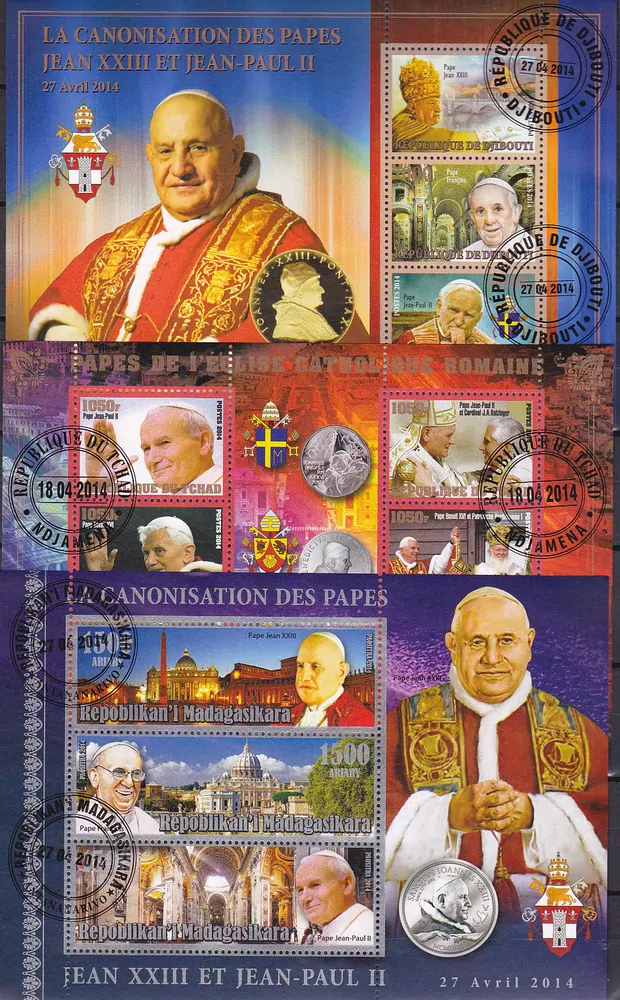 Balíček aršíků Papež - 13 ks