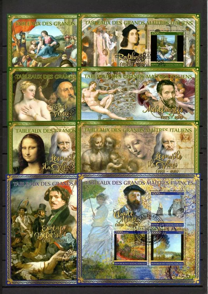 Sestava 40 ks raž Aršíků Umění, obrazy