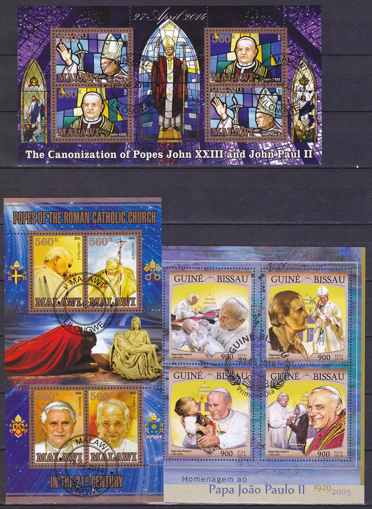 Balíček aršíků Papež - 13 ks