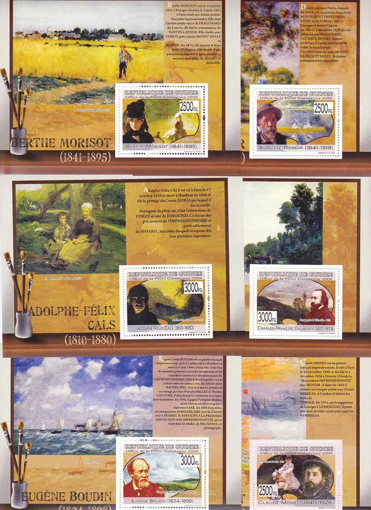 Známky Rep.de Guinee, Sestava 40 aršíků **