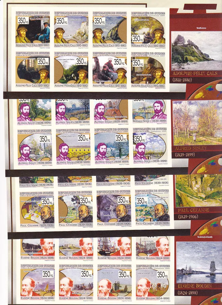 Známky Rep.de Guinee, Sestava 40 aršíků **