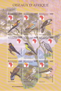 Centrální Afrika známky