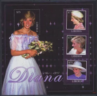Liberia známky, Princezna Diana