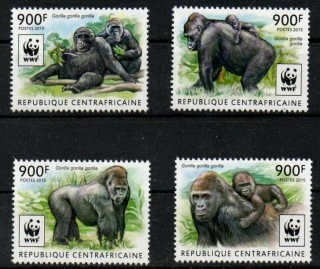 Centralní Afrika známky - WWF