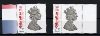Gibraltar známky, Alžběta II.