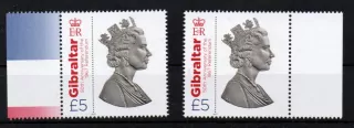 Gibraltar známky, Alžběta II.