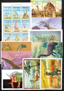 Sestava 10 ks aršíků Dinosauři ** 