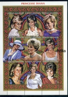Madagasikara známky, Princezna Diana