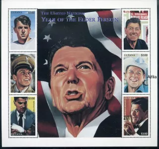 Guyana známky, Ronald Reagan