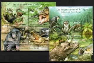 Togo známky, Fauna Afrika