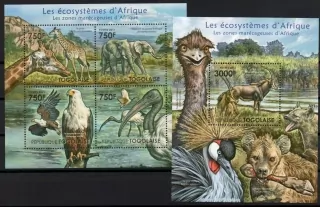 Togo známky, Fauna Afrika