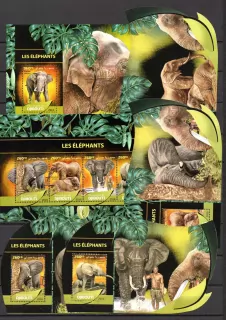 Djibouti známky, elephants