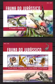 S. Tomé známky, dinosaurs