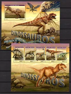 Guiné-Bissau známky, dinosaurs