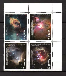 Samoa známky, Carina Nebula, kometa, NASA